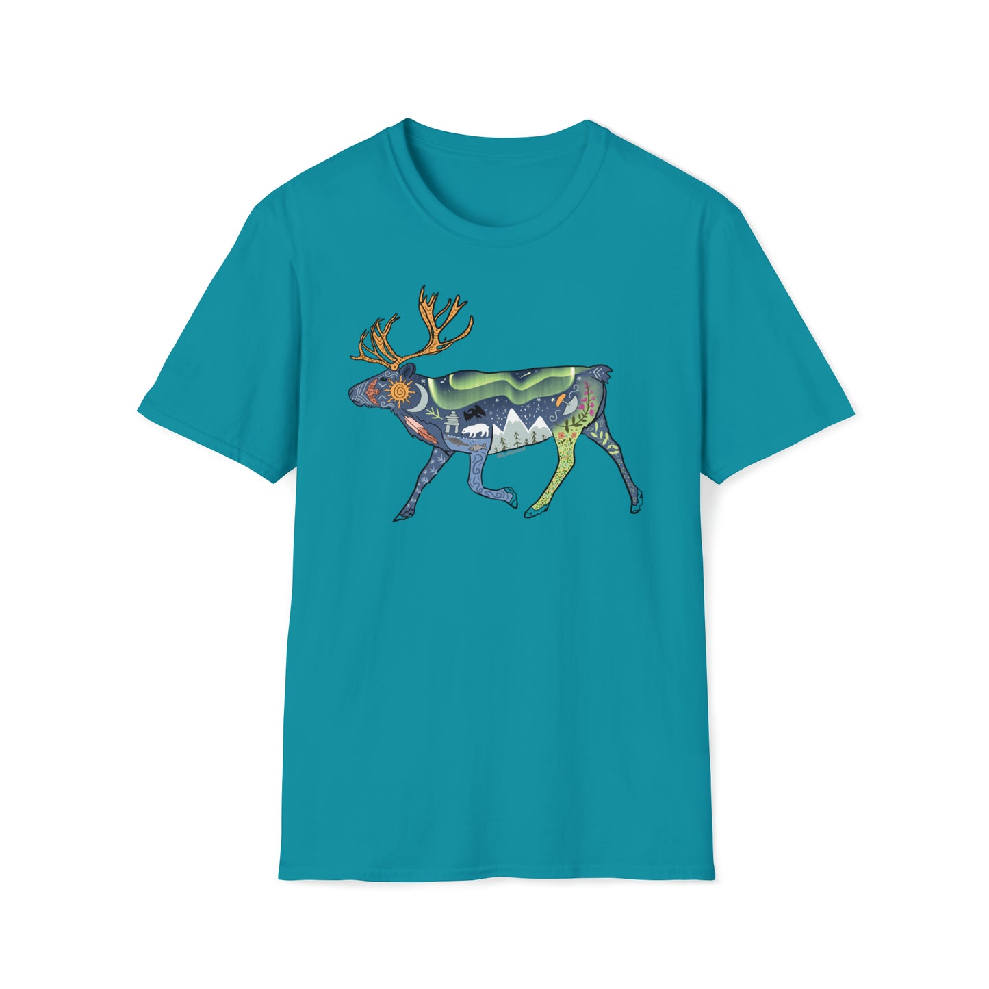Big Land Caribou - Unisex Softstyle T-Shirt