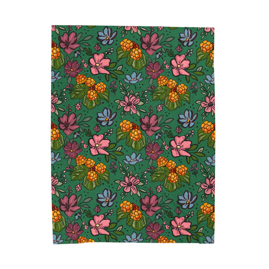 Bakeapple bloom - Velveteen Plush Blanket