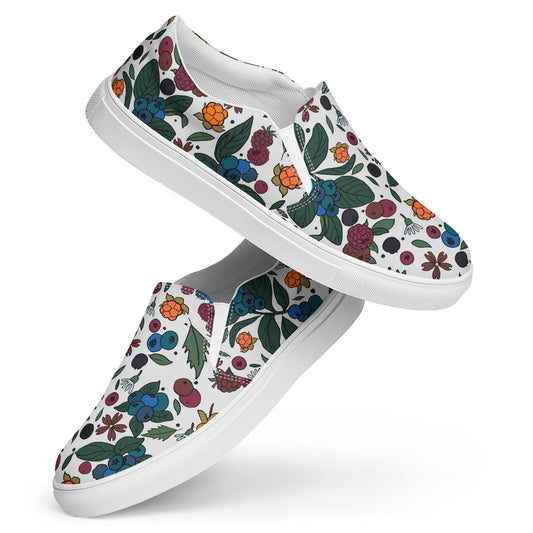 Berry picking - Women’s slip-on canvas shoes