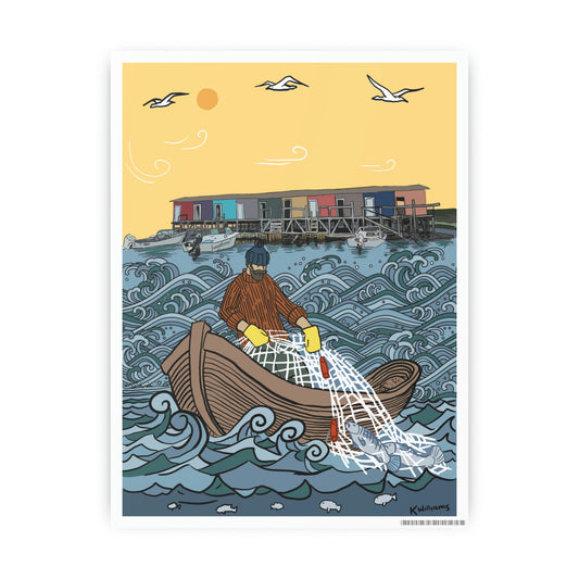 Fisherman - Photo Art Paper Posters