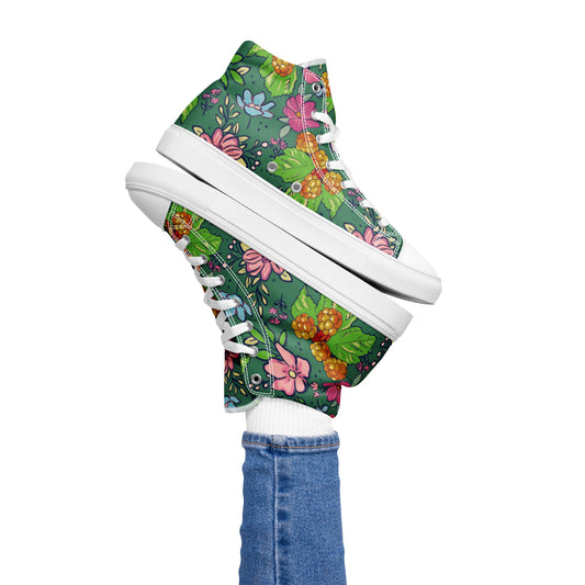 Bakeapple Bloom - Women’s high top canvas shoes